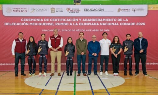 Manuel Vilchis acompaña abanderamiento de atletas rumbo a la CONADE 2026